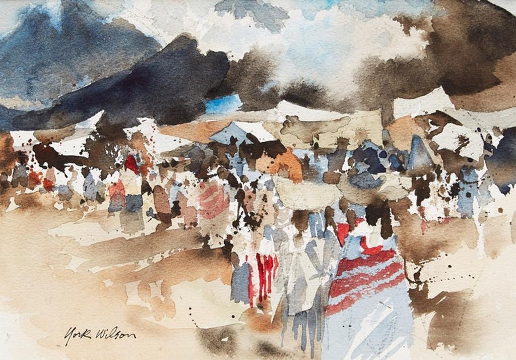 Ronald York Wilson (1907-1984) - Domingo in Antigua - Guatemala, Jan. 1978