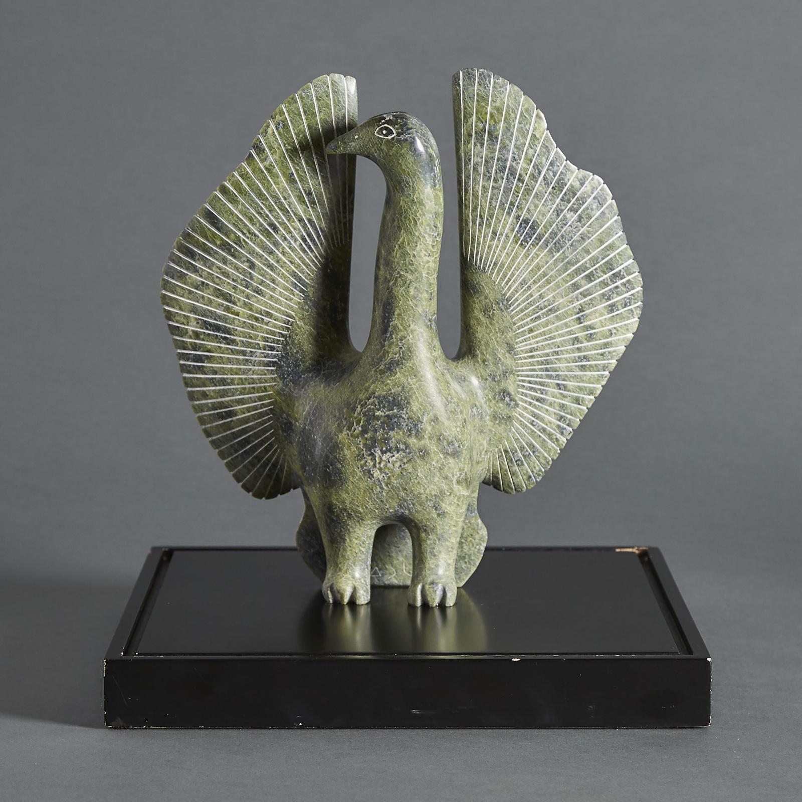Abraham Etungat (1911-1999) - Bird With Upswept Wings