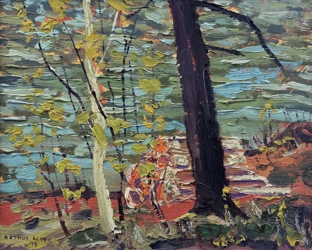 Arthur George Lloy (1929-1986) - Woodpile and Lake