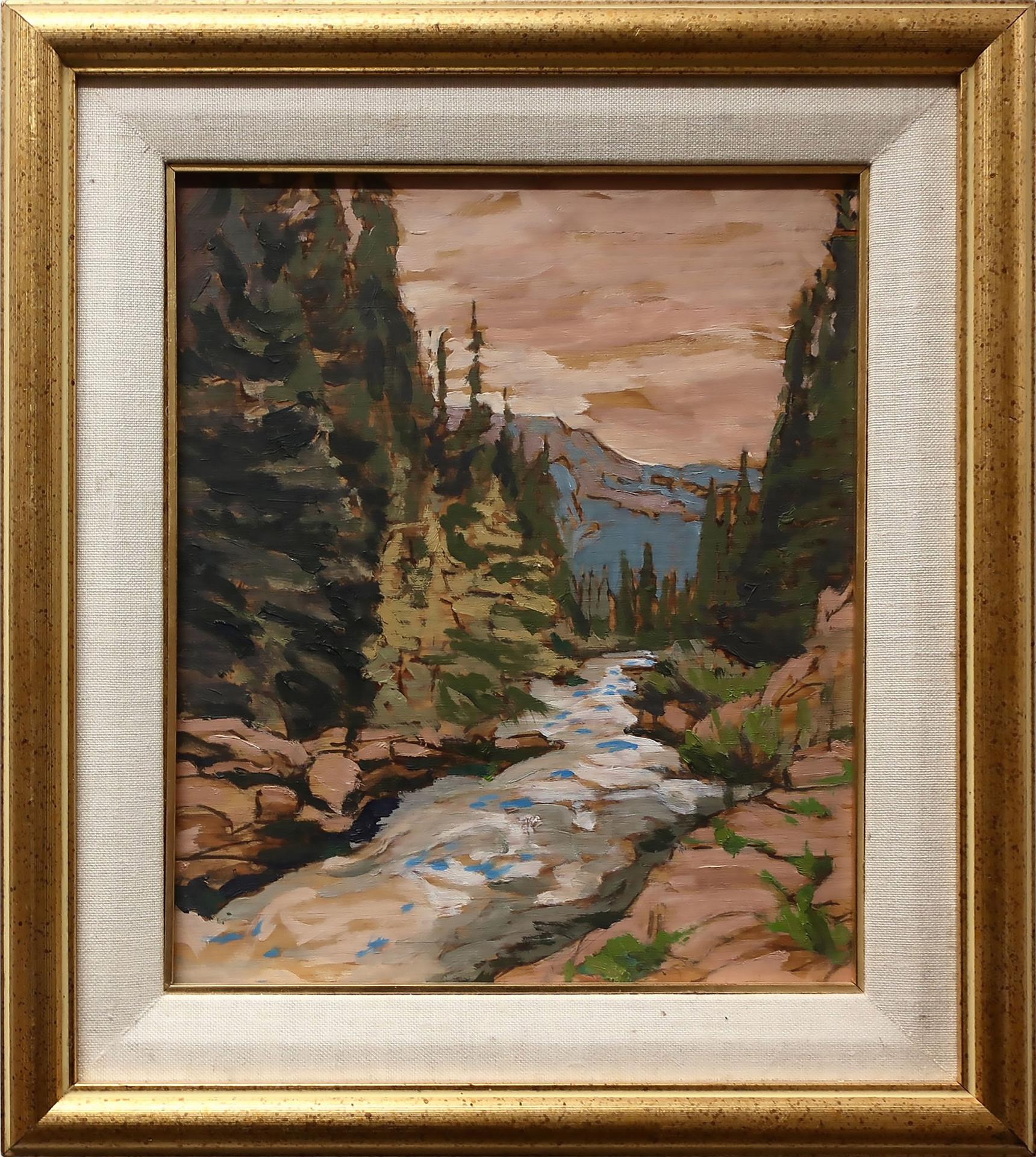 Lorna Yates Fletcher - Mountain Creek Near Lake Louise