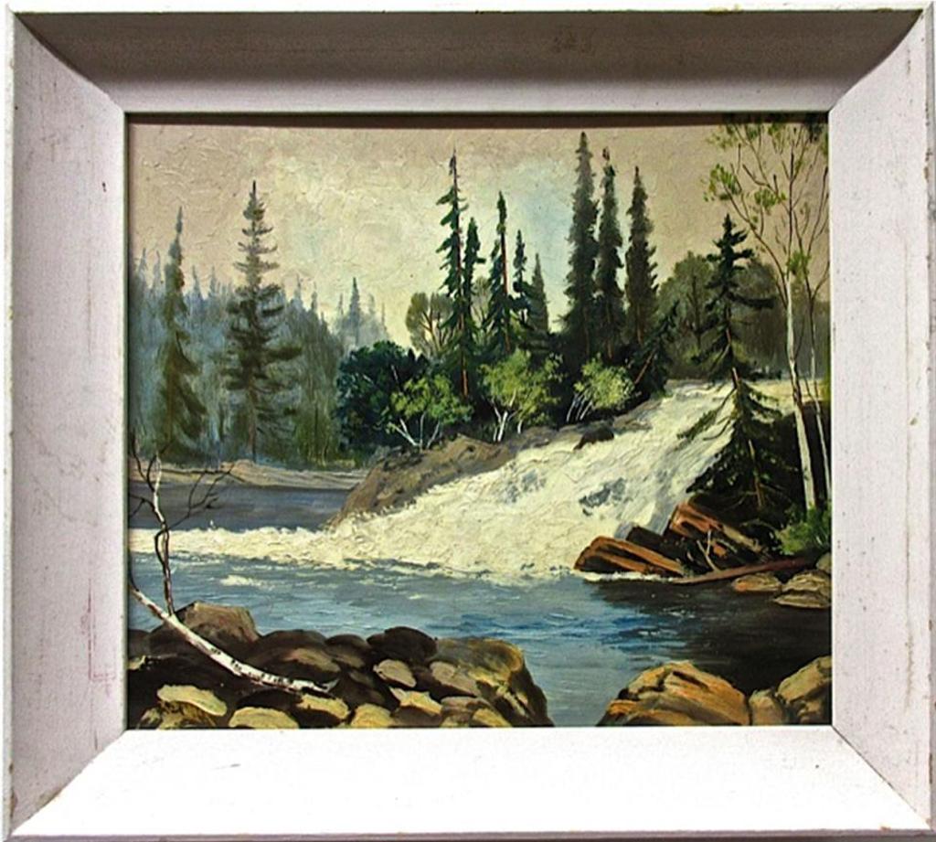 R. Dogger - River Falls Scene; Sunset Over Lake
