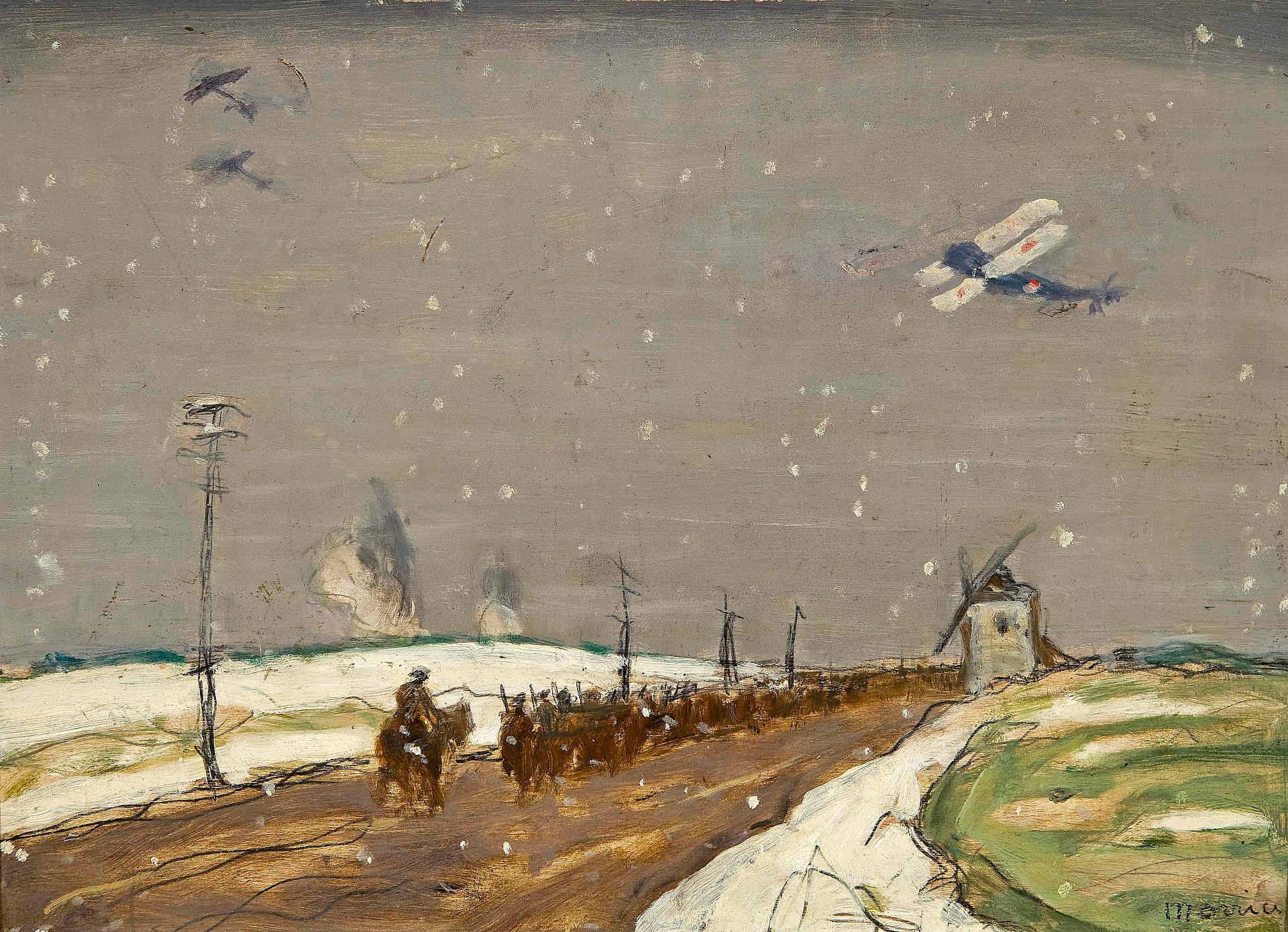 James Wilson Morrice (1865-1924) - On the March in France c.1918