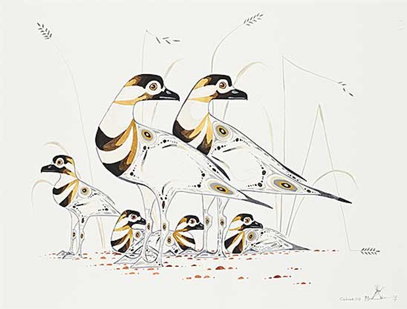 Edward (Eddy) Cobiness - Untitled - Birds & Young