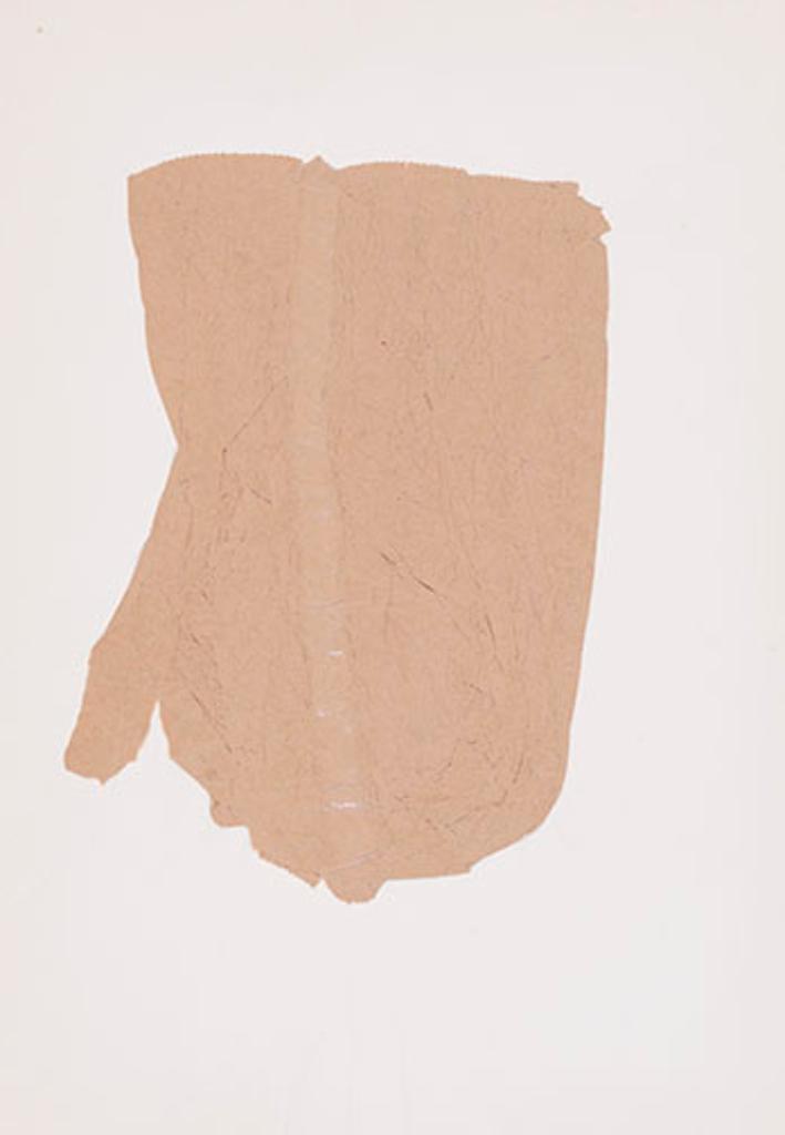 Iain Baxter (1936) - Laminated Crumpled Paper Bag on Ringed Paper