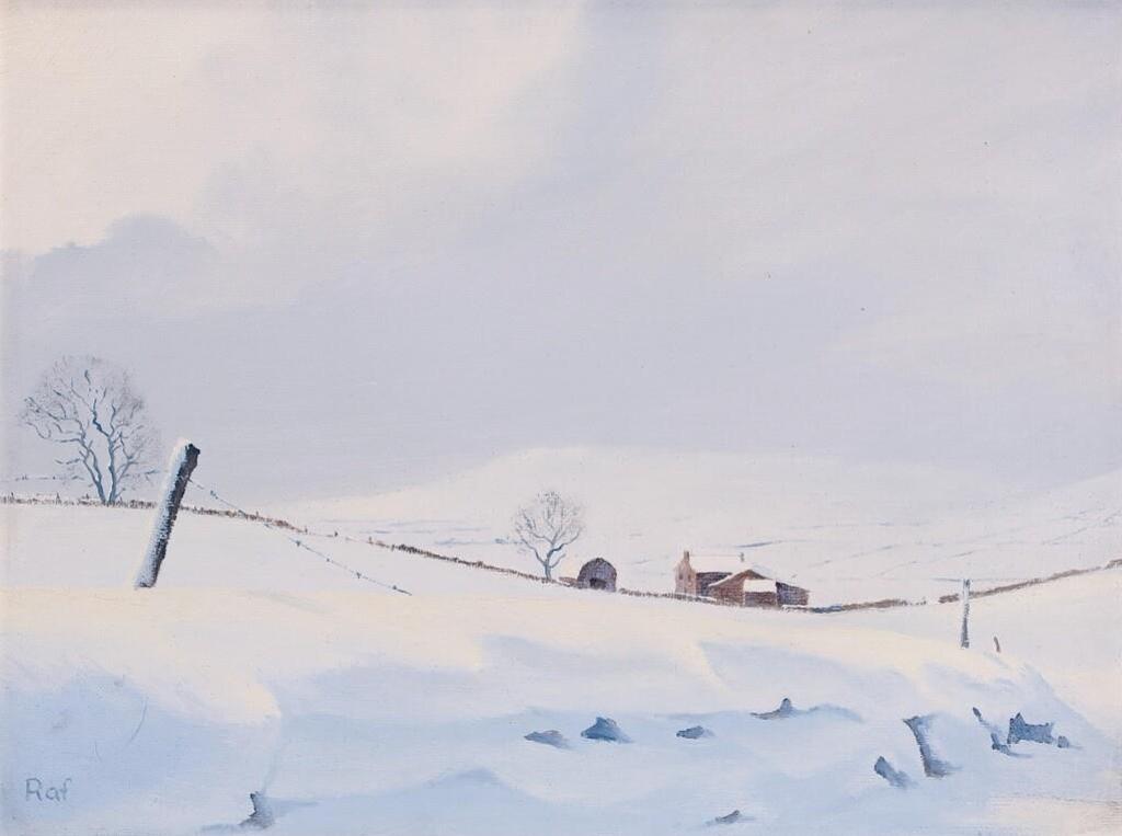 Ted Raftery (1938) - Winter On The Yorkshire Moors; 1991