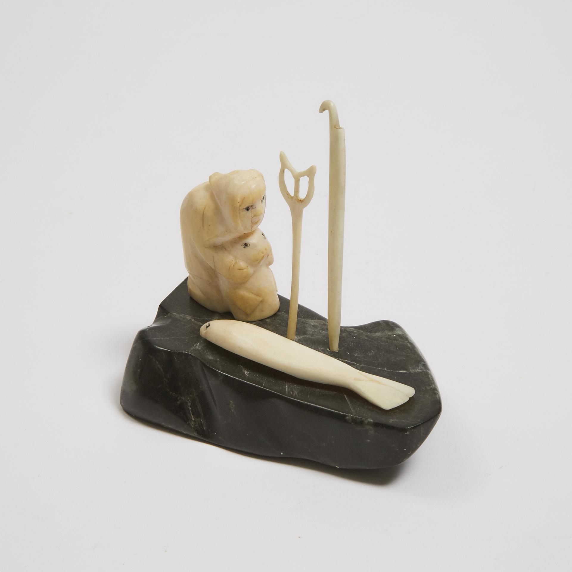Bobby Quppaapik Tarkirk (1934) - Seal Hunter On Ice Floe