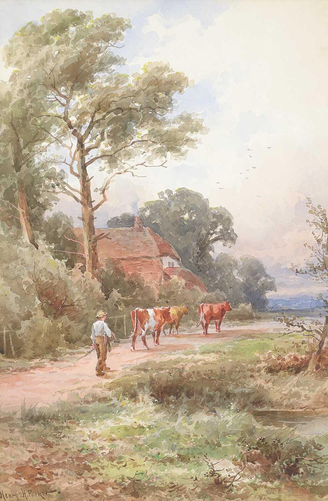 Henry Hillingford Parker (1858-1930) - Near Sutton, Surrey