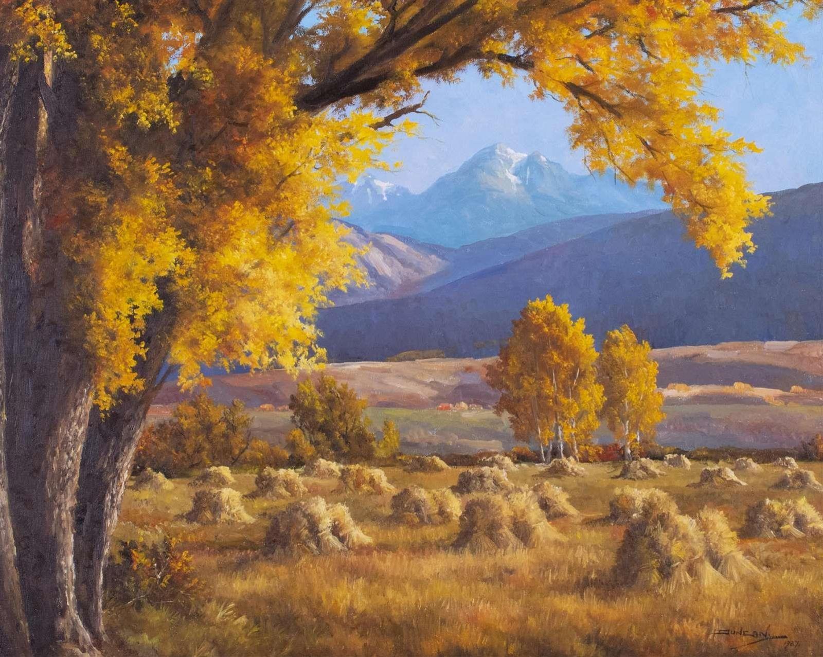 Duncan Mackinnon Crockford (1922-1991) - Scene Nr Sunshine Valley In The Kootenay, B.C.; 1987