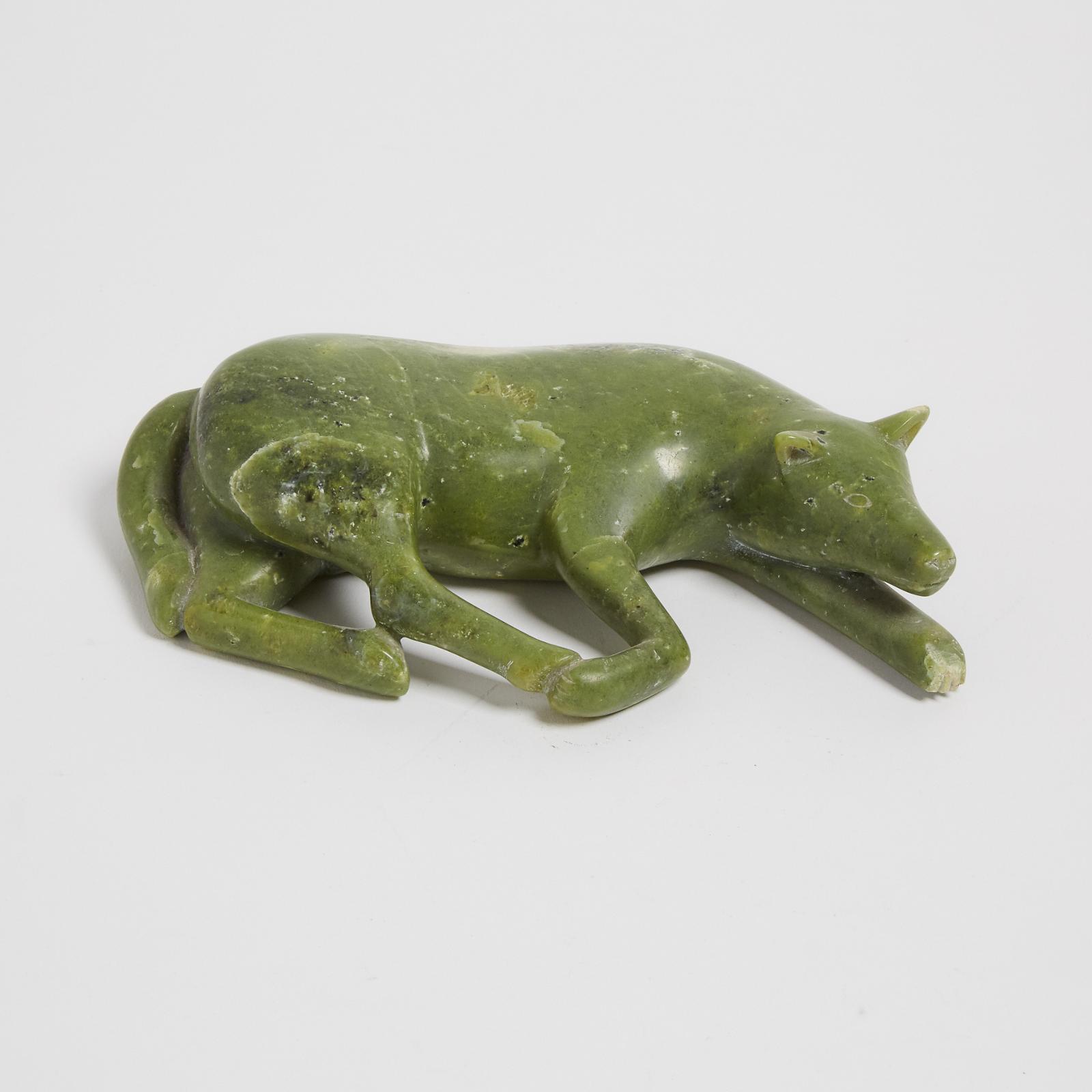 Pitseolak Niviaqsi (1947-2015) - Reclining Dog