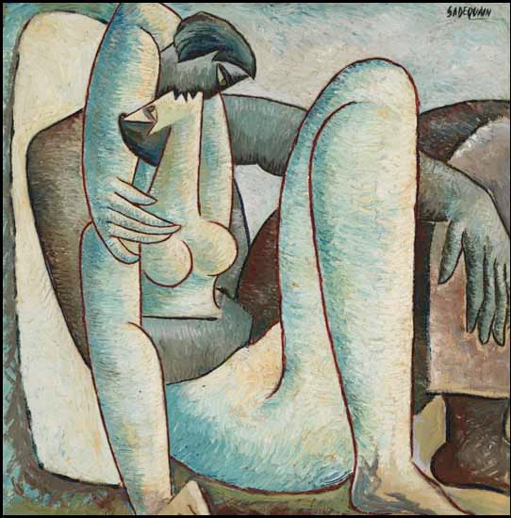 Sadequain (1930-1987) - Couple in an Embrace