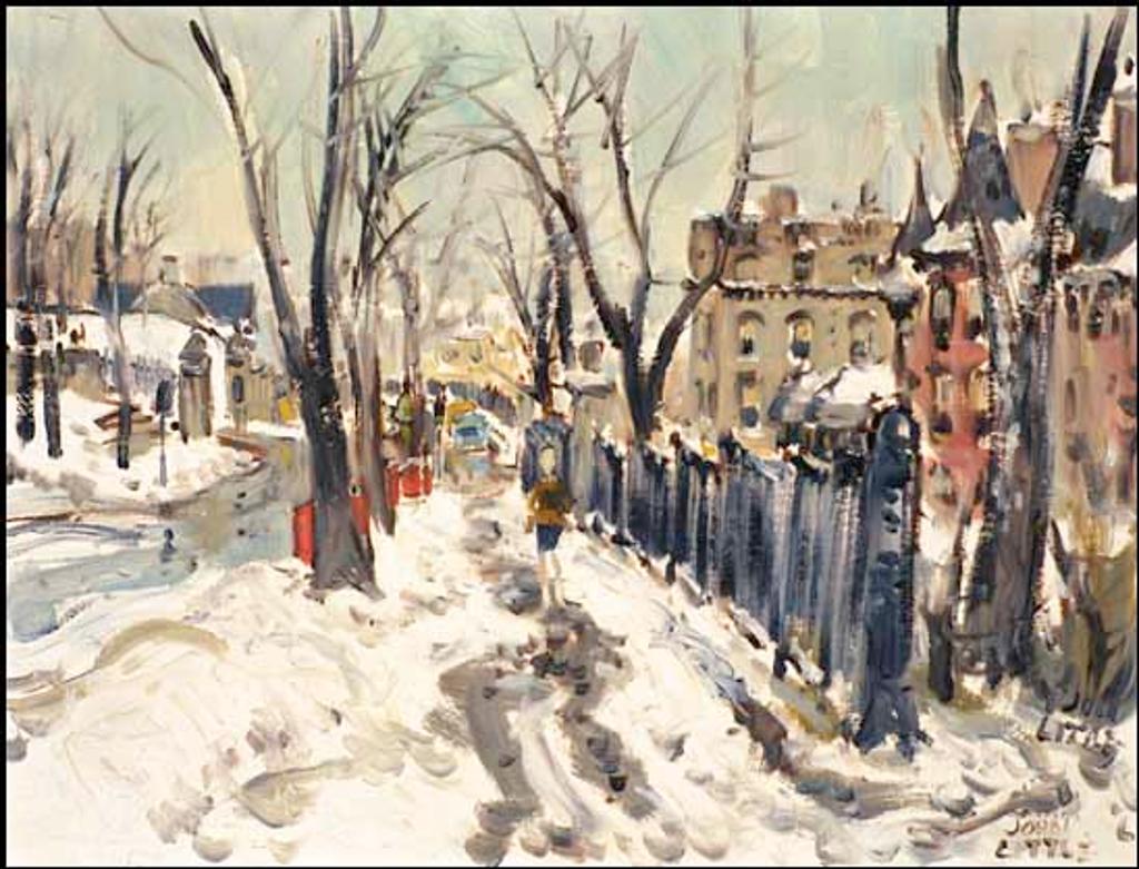 John Geoffrey Caruthers Little (1928-2024) - Pine Avenue above Peel, Montreal