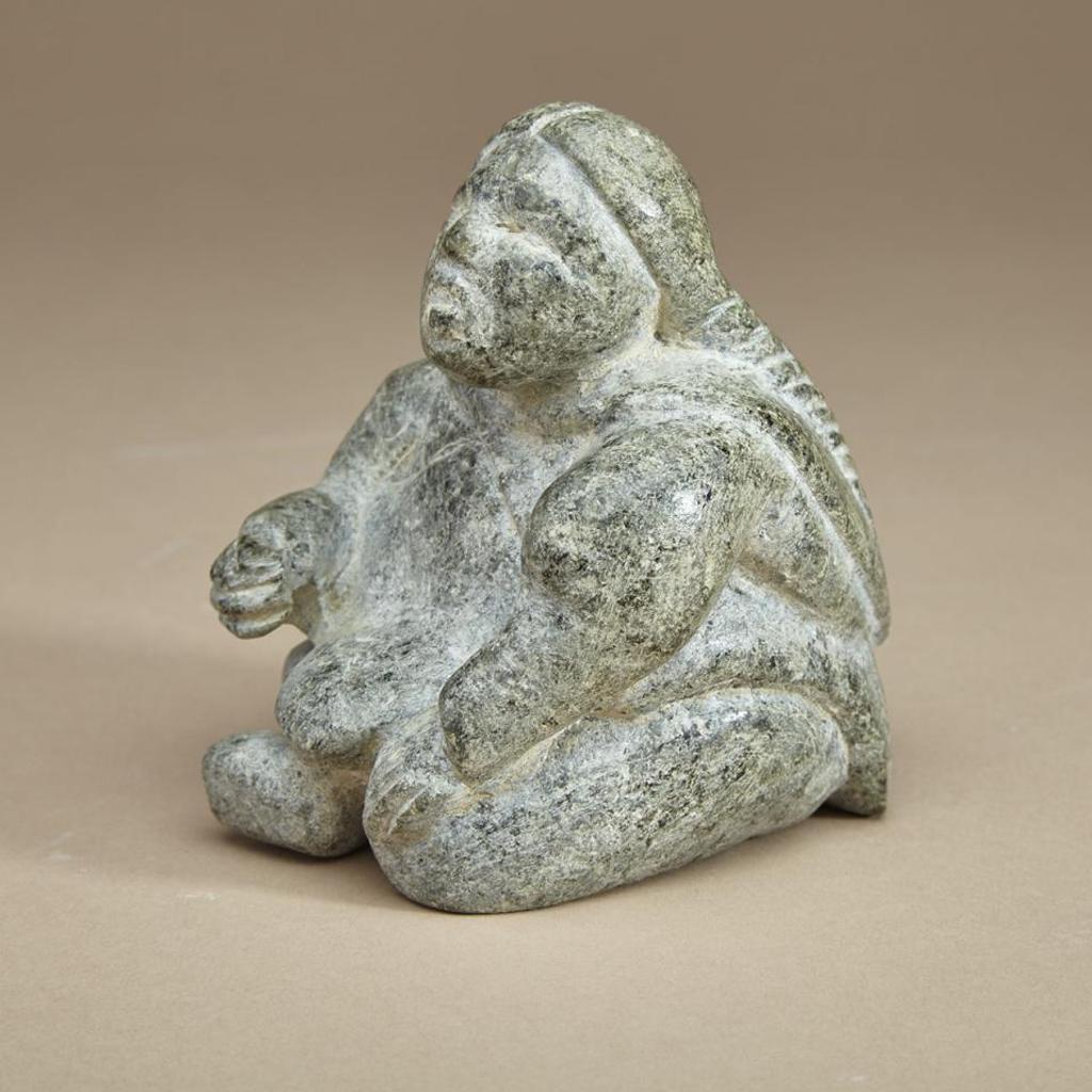 Bernadette Iguptark Tongelik (1931-1980) - Seated Woman With Plaited Hair