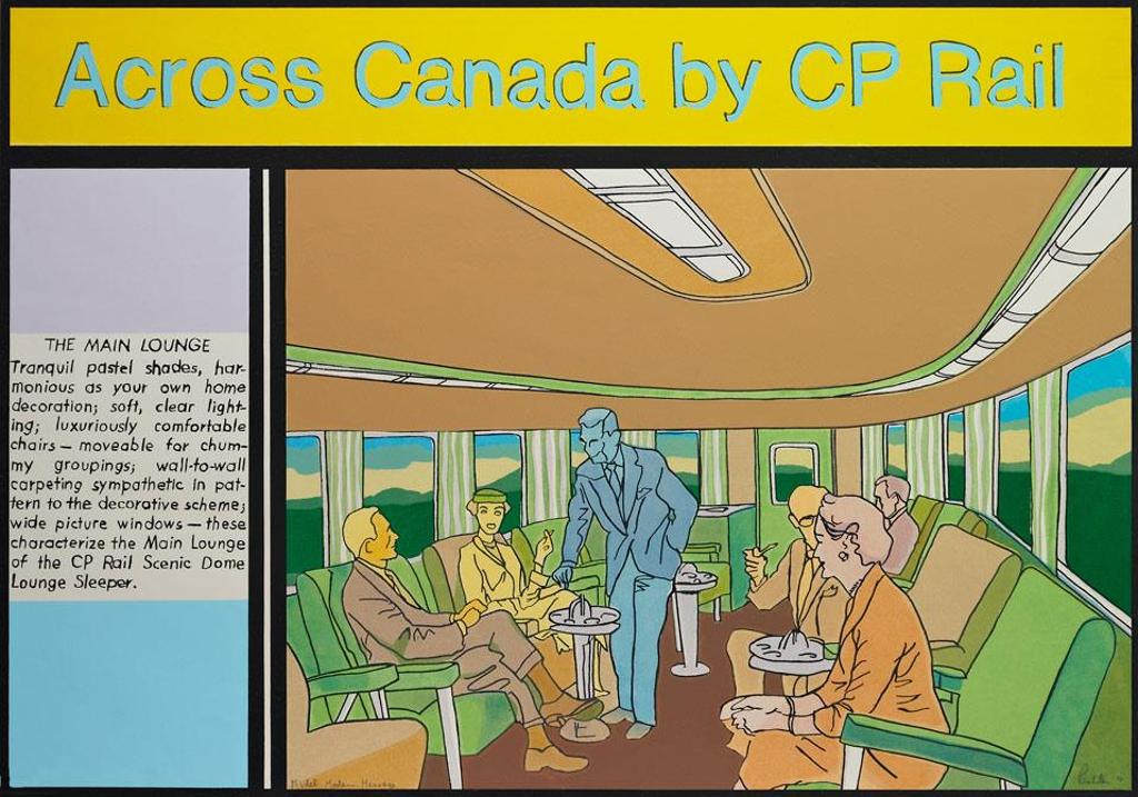 Charles Pachter (1942) - Across Canada By Cp Rail (Model Modern Message)