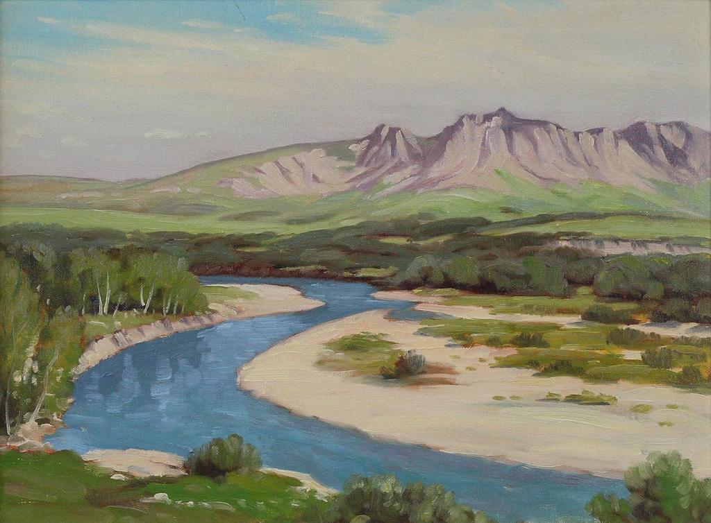 Roland Gissing (1895-1967) - On The Belly River; 1963