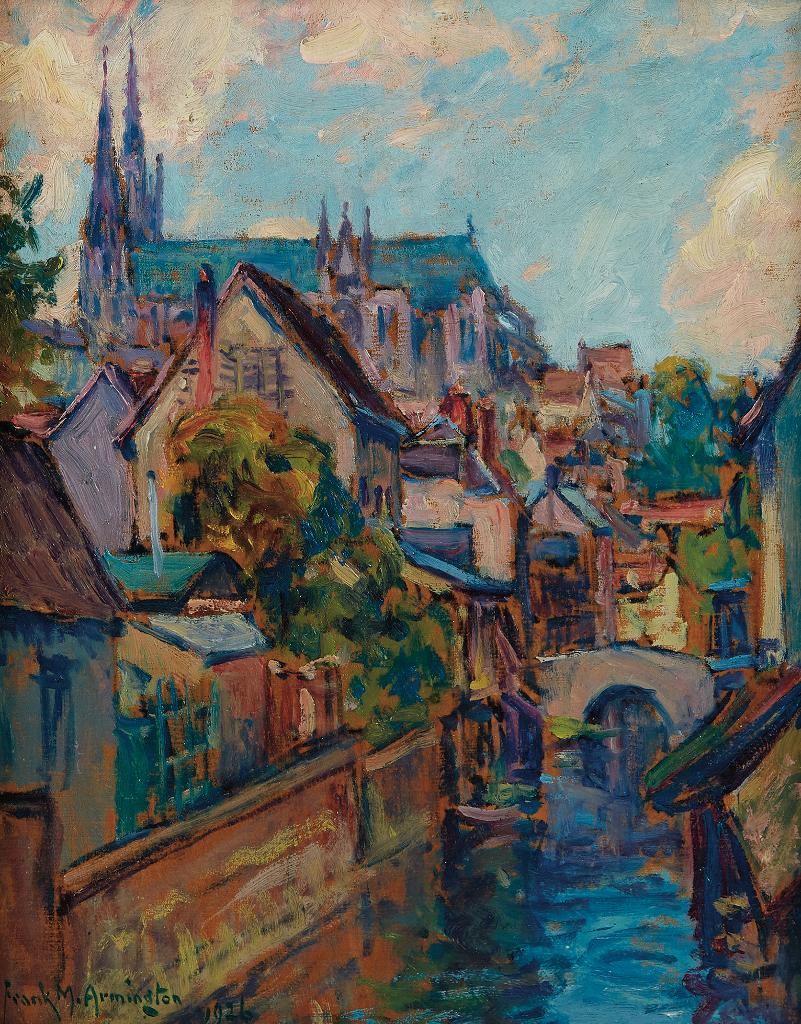 Franklin Milton Armington (1876-1941) - Vue de Chartres