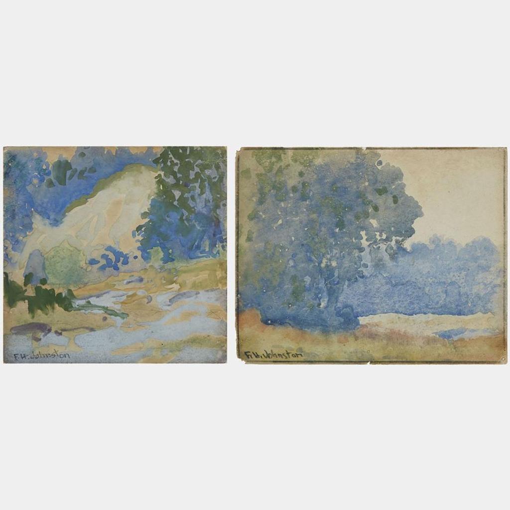 Frank (Franz) Hans Johnston (1888-1949) - Two Landscapes Of York Mills