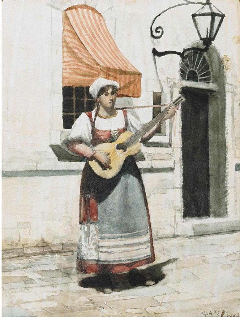 George Agnew Reid (1860-1947) - Street Singer