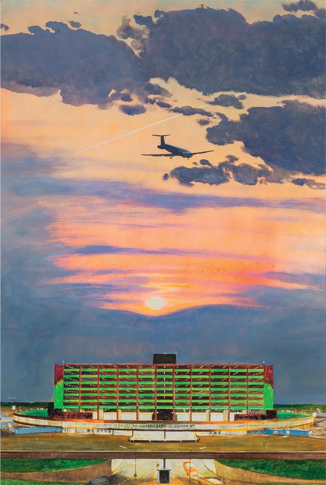 William Kurelek (1927-1977) - Evening At Malton