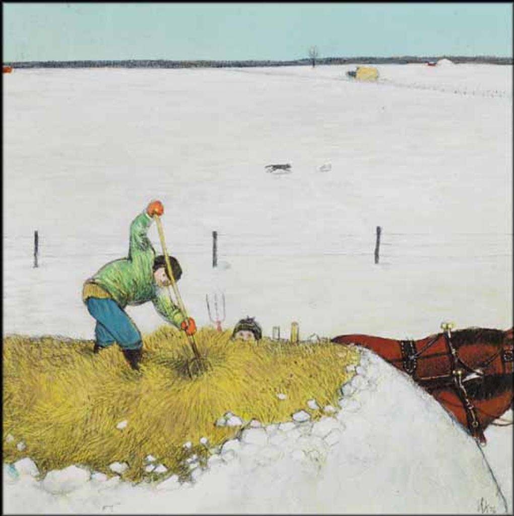 William Kurelek (1927-1977) - Hauling Hay