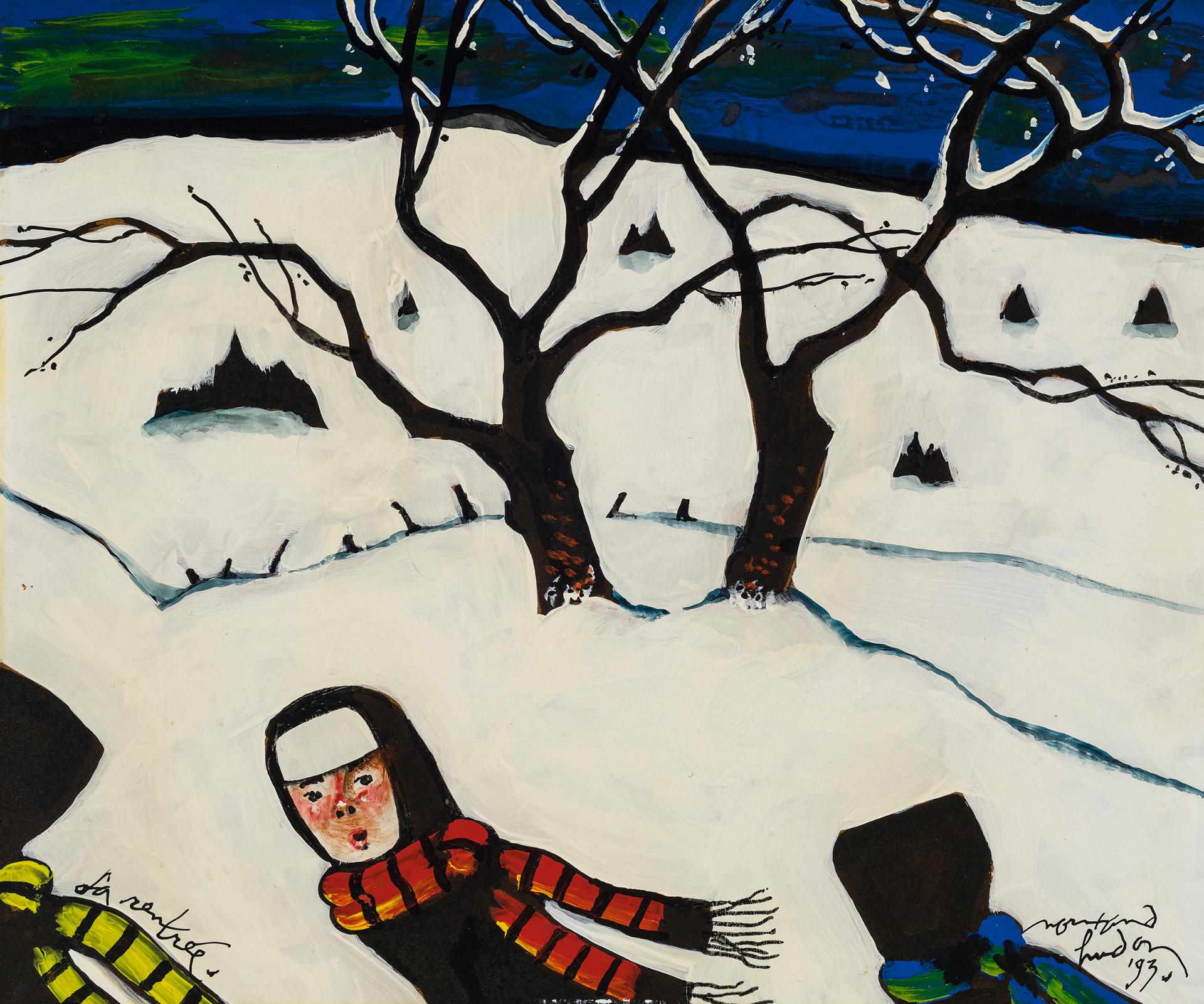 Normand Hudon (1929-1997) - La rentrée, 1993
