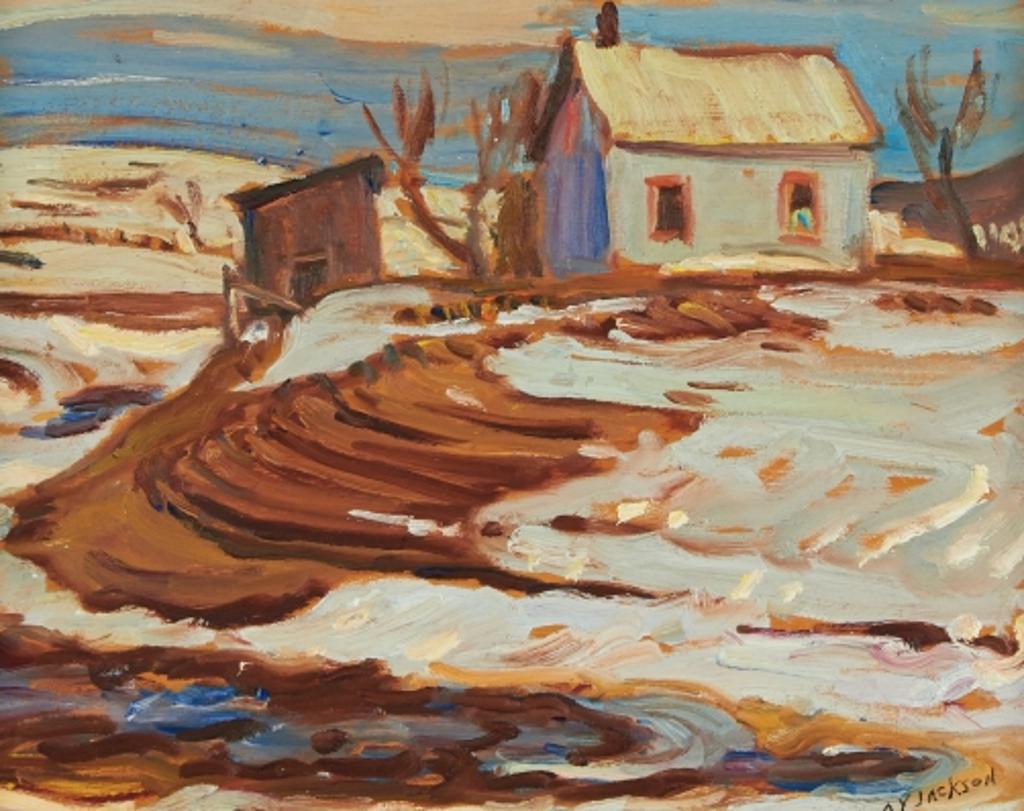 Alexander Young (A. Y.) Jackson (1882-1974) - Ripon on the Road to Chenville, Quebec