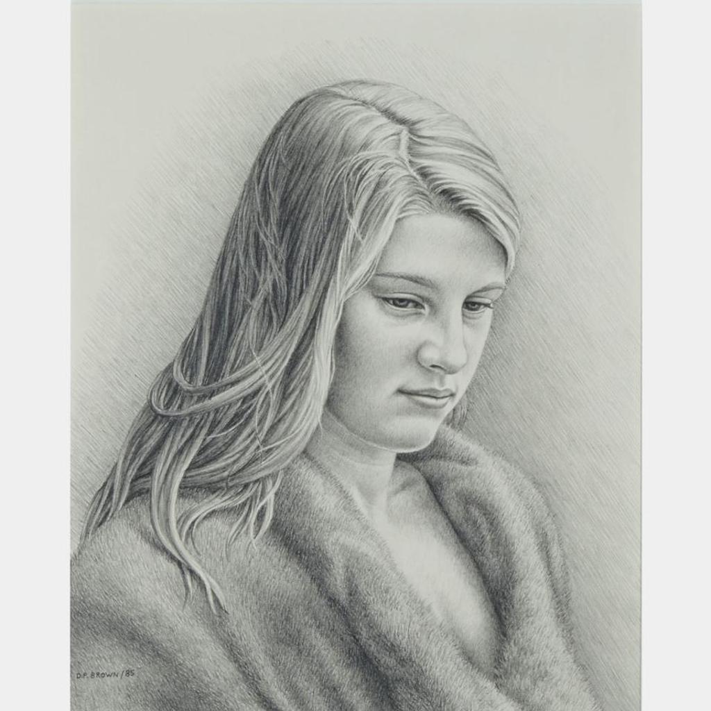 Daniel Price (D.P.) Erichsen Brown (1939) - Study- Girl In A Fur Coat