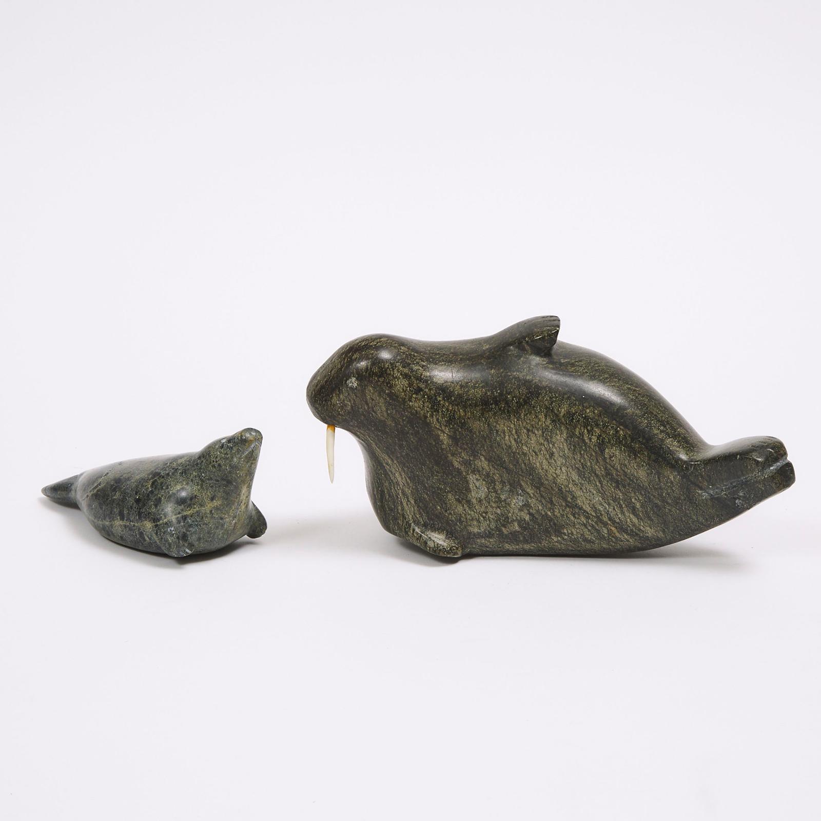 Elizabeth Kidlapik (1940) - Walrus And Seal