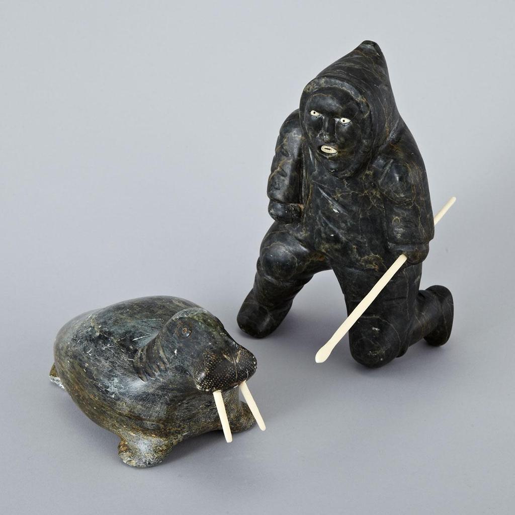 David Munick (1934) - Walrus; Kneeling Hunter
