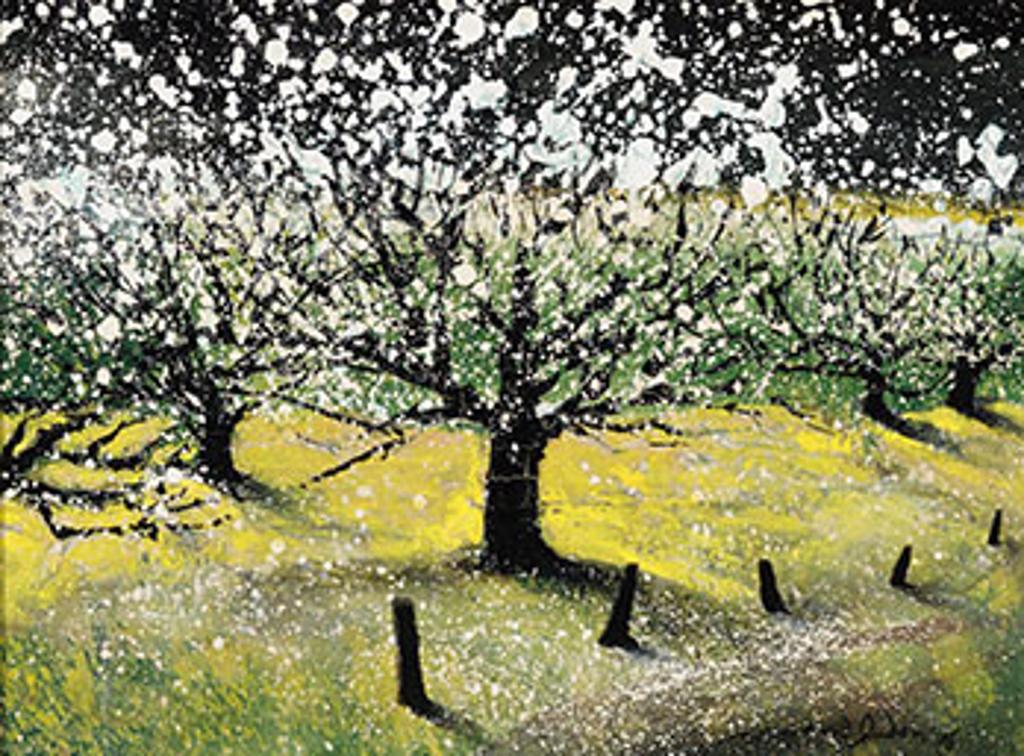 Normand Hudon (1929-1997) - Les pommiers en fleurs frémissent (03685/2362)