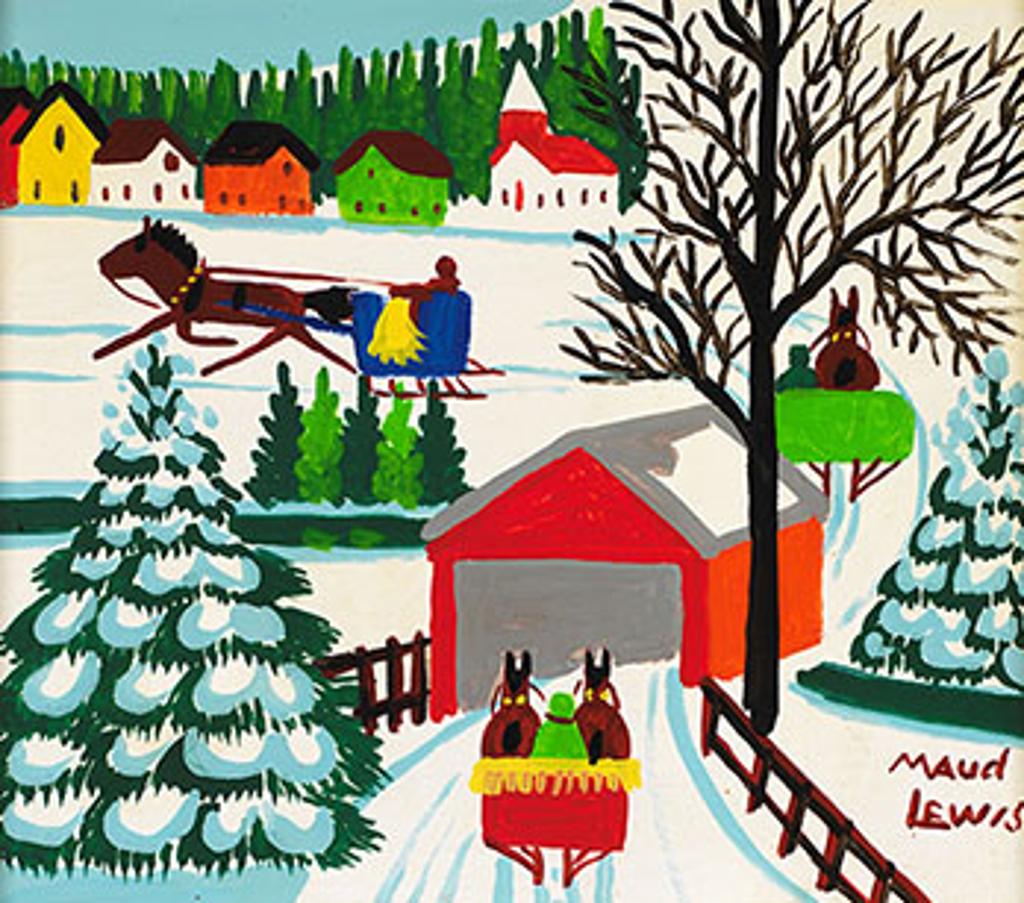Maud Kathleen Lewis (1903-1970) - Covered Bridge