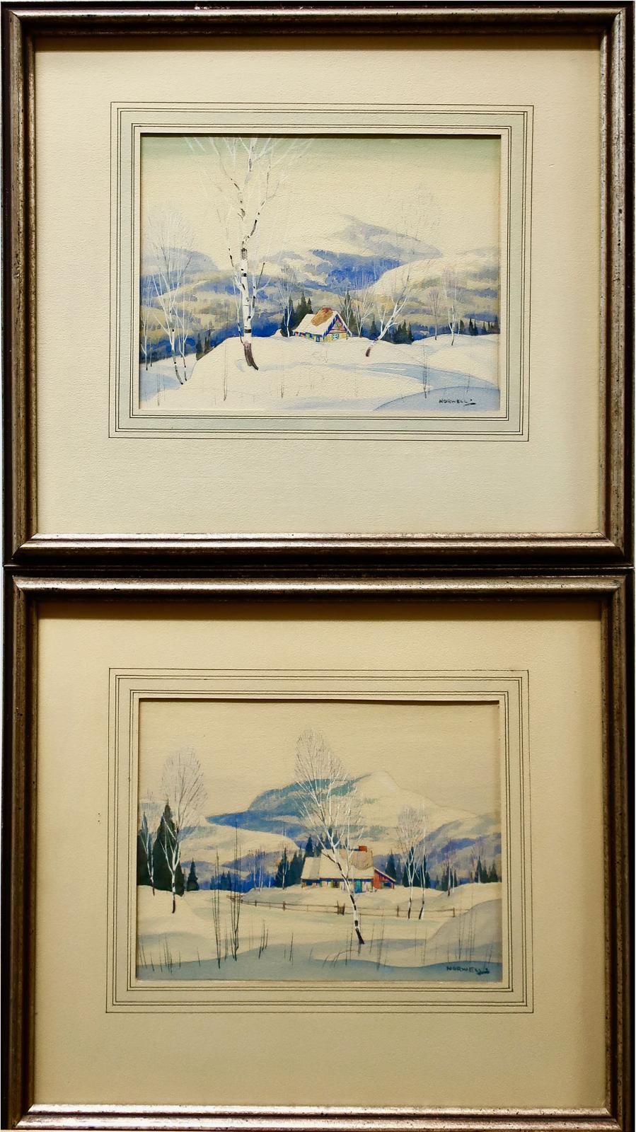 Graham Norble Norwell (1901-1967) - Snowed In Cabins - Laurentians