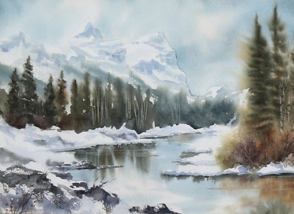 Elaine Fleming (1928-2014) - Bow Valley Sunset
