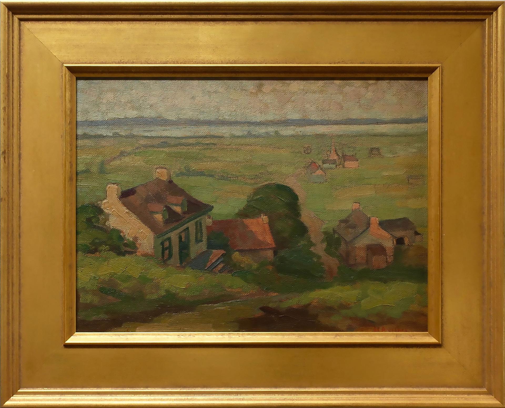 Umberto Bruni (1914-2021) - Untitled (Quebec Landscape With Houses)