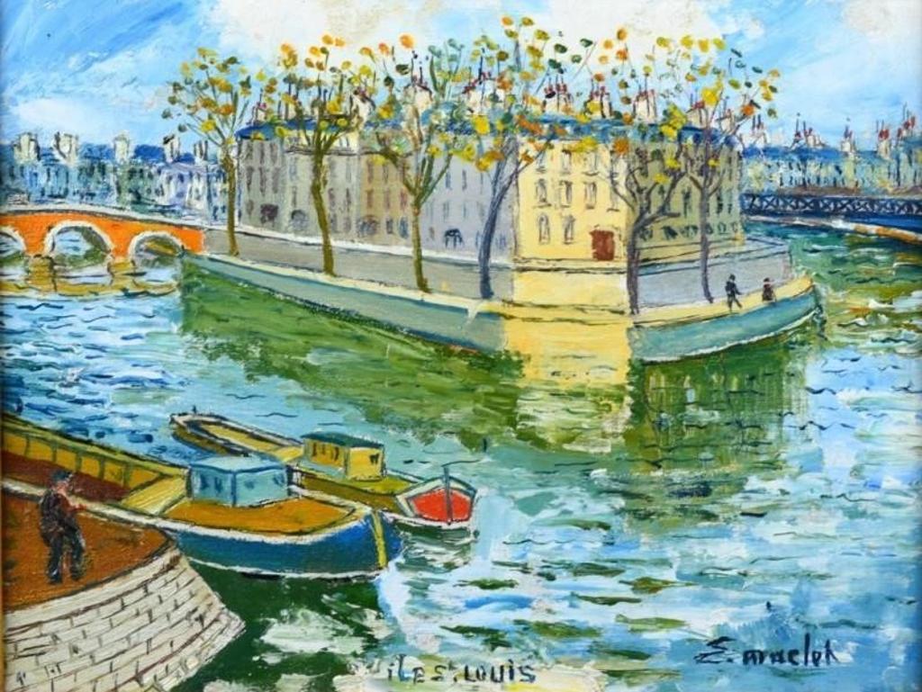Elisee Maclet (1881-1962) - L'ile St. Louis, Paris