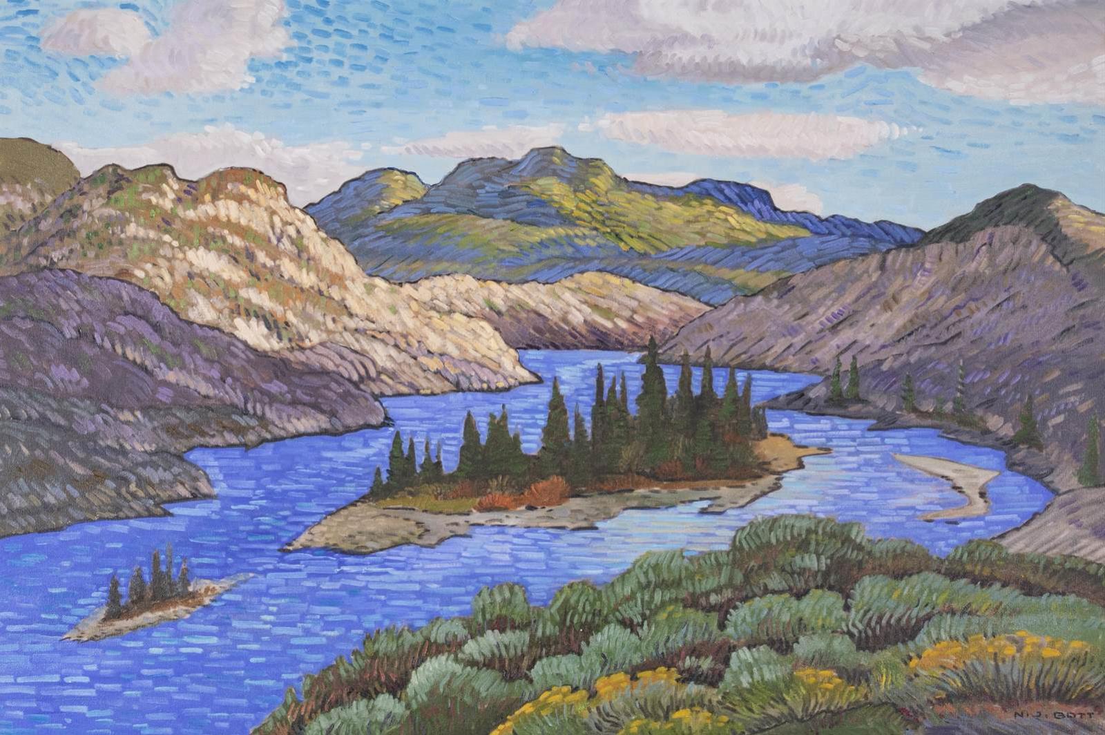 Nicholas Johannes Bott (1941-2021) - Thompson River; 1989