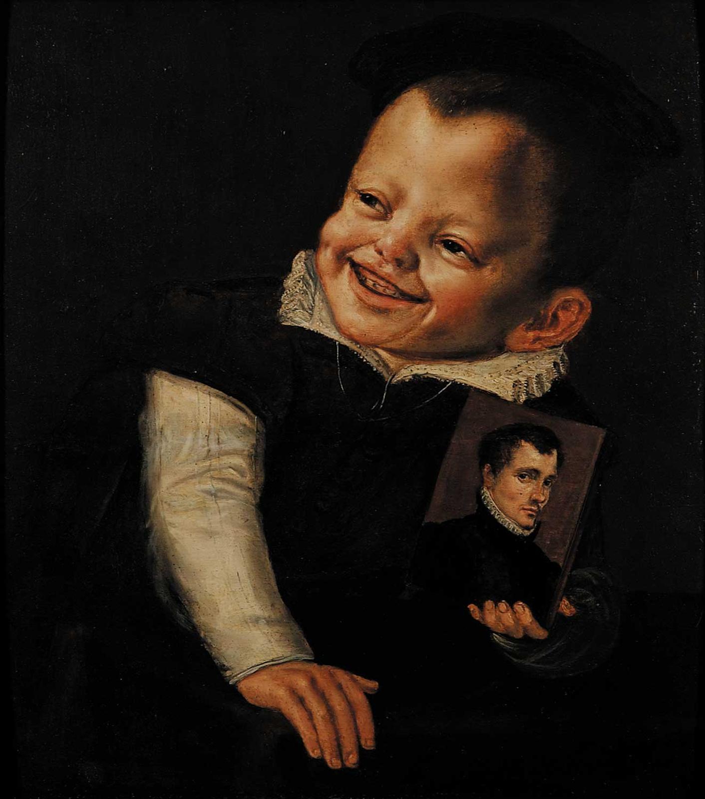 Atributted Frans - Untitled - Boy with Portrait