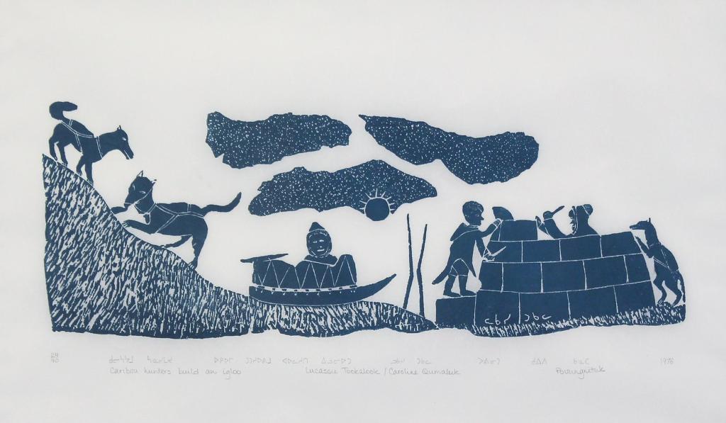 Lucassie Tookalook (1917) - Caribou Hunters Build An Igloo; 1976
