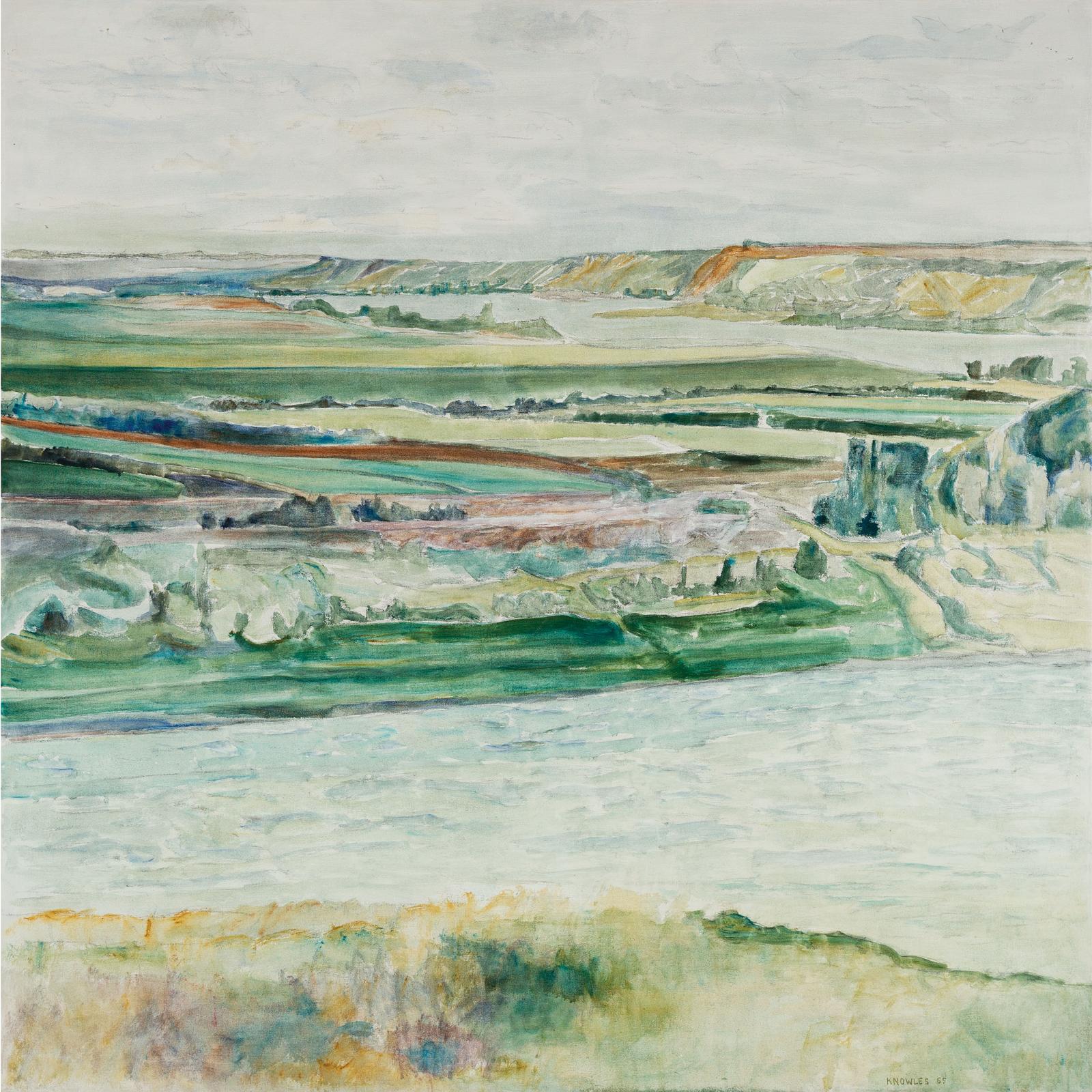 Dorothy Elsie Knowles (1927-2001) - The Far Cliffs, 1965