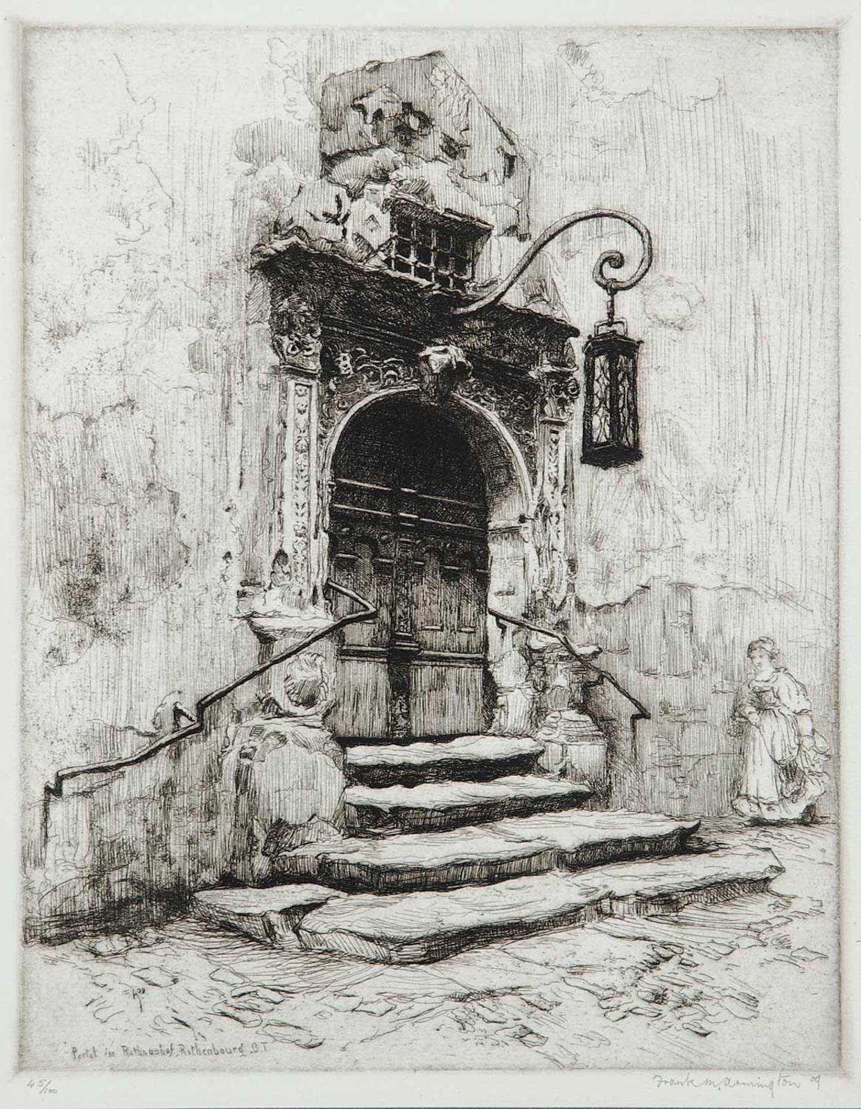Franklin Milton Armington (1876-1941) - Portal Im Rathaushof, Rothenbourg #45/100