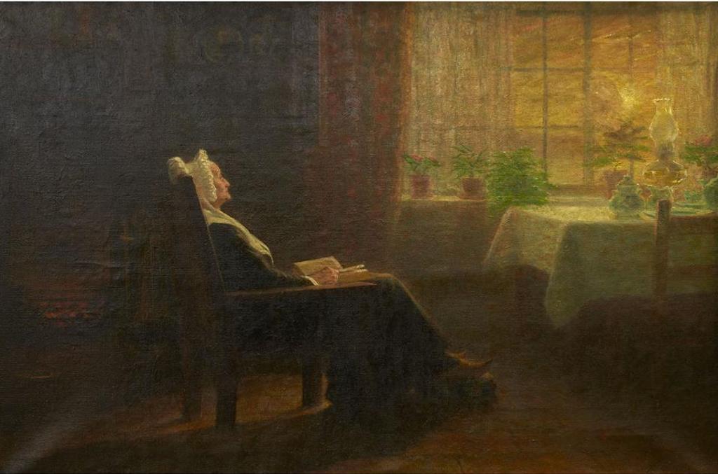 John Wycliffe Lowes Forster (1850-1938) - Dutch Woman Reading