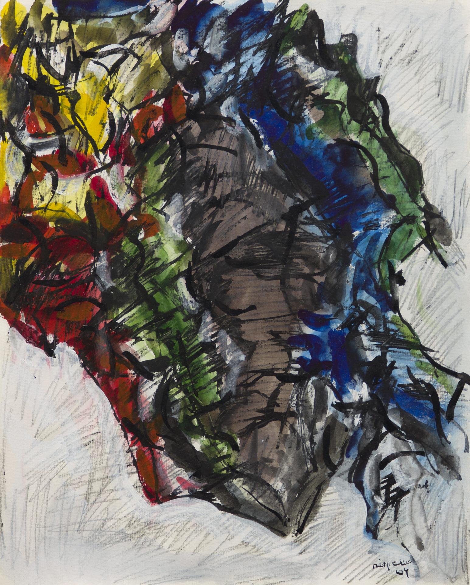 Jean-Paul Riopelle (1923-2002) - Sans titre / Untlited, 1964