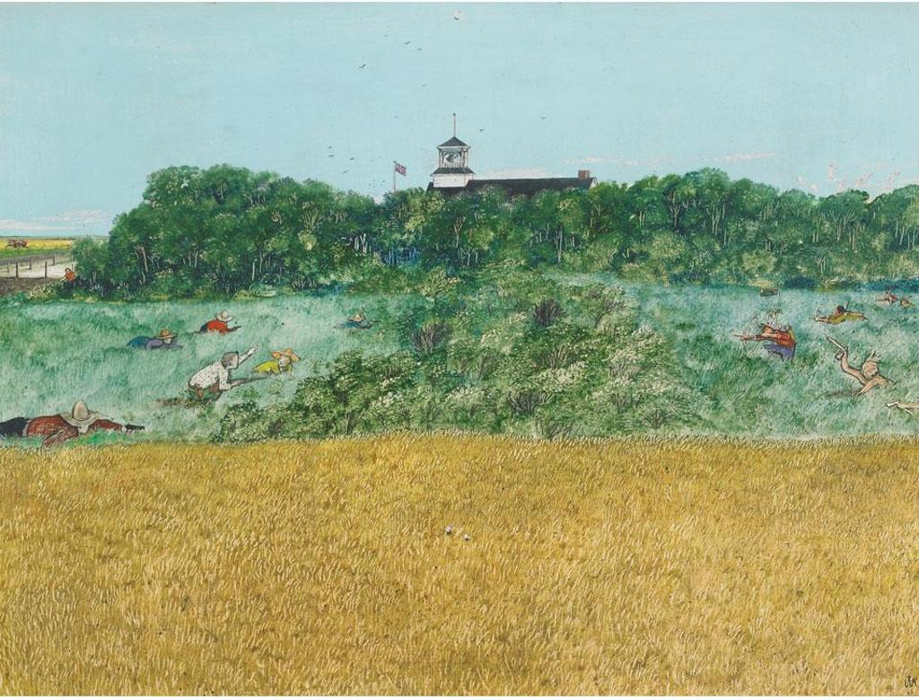 William Kurelek (1927-1977) - Cowboys And Indians