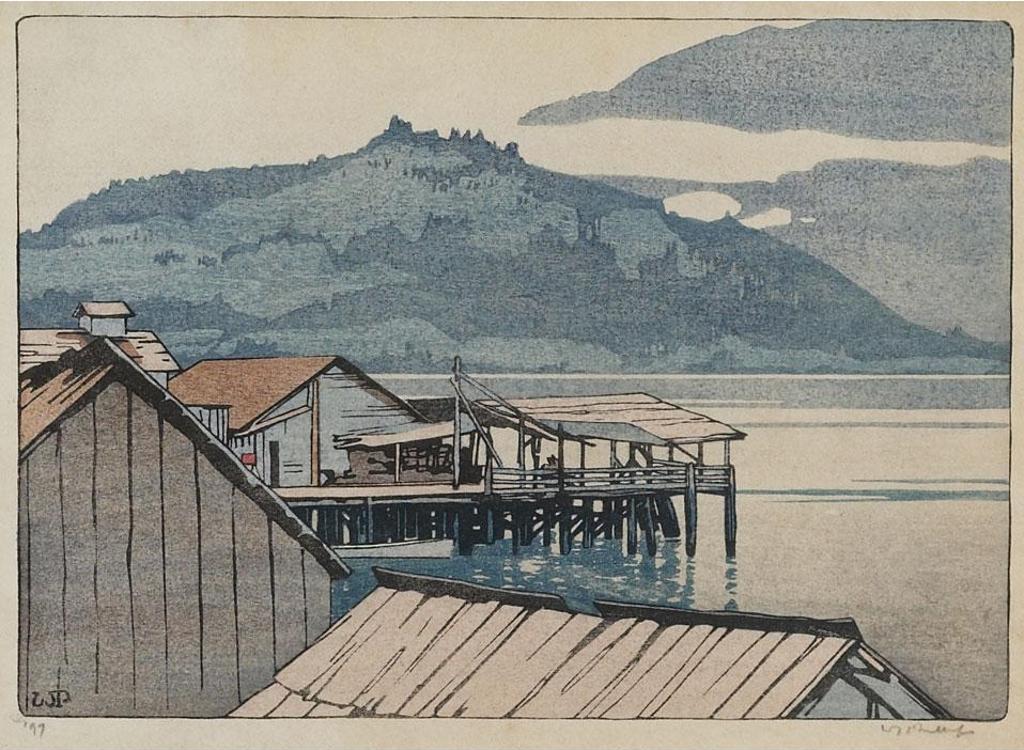 Walter Joseph (W.J.) Phillips (1884-1963) - The Waterfront, Alert Bay, B.C.