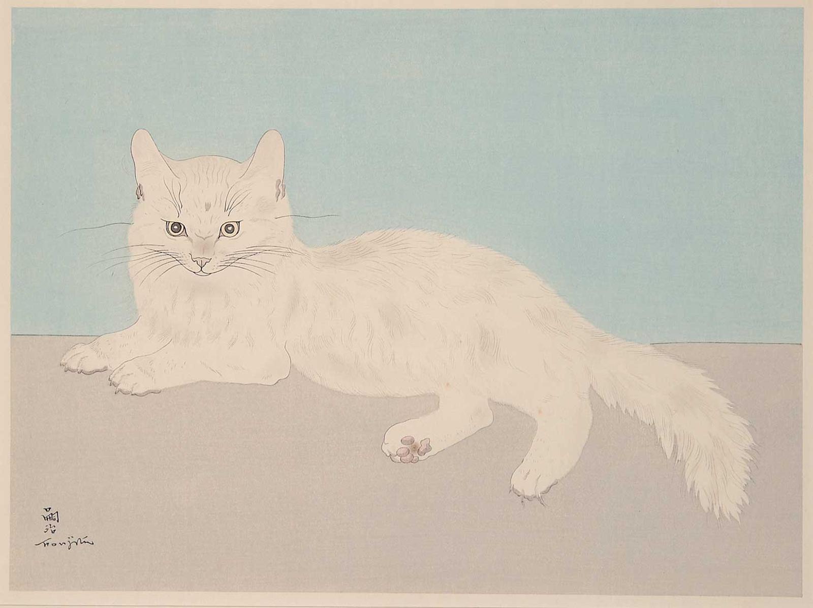 Tsugouharu Foujita - Chat Couche
