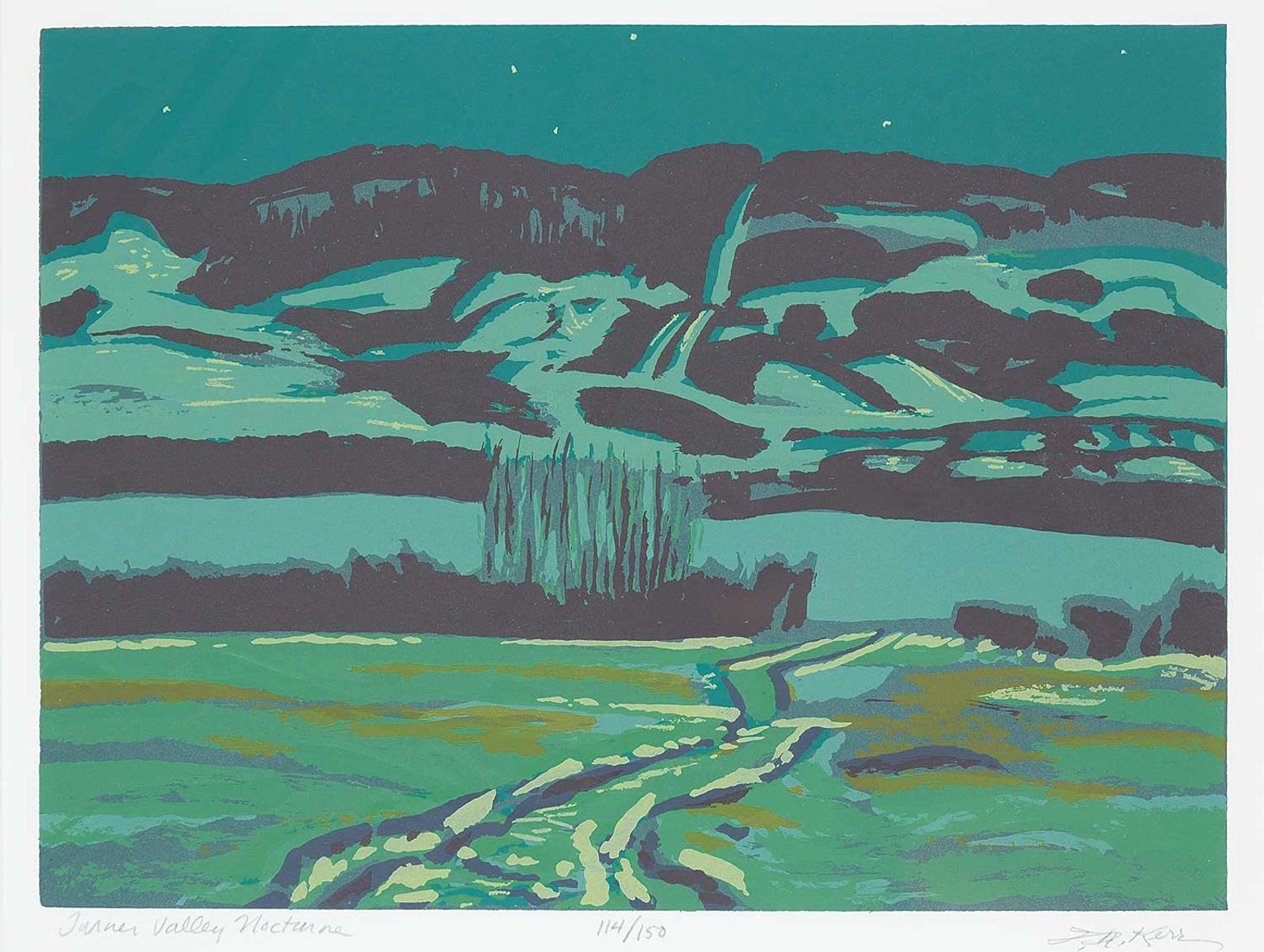 Illingworth Holey (Buck) Kerr (1905-1989) - Turner Valley Nocturne  #114/150