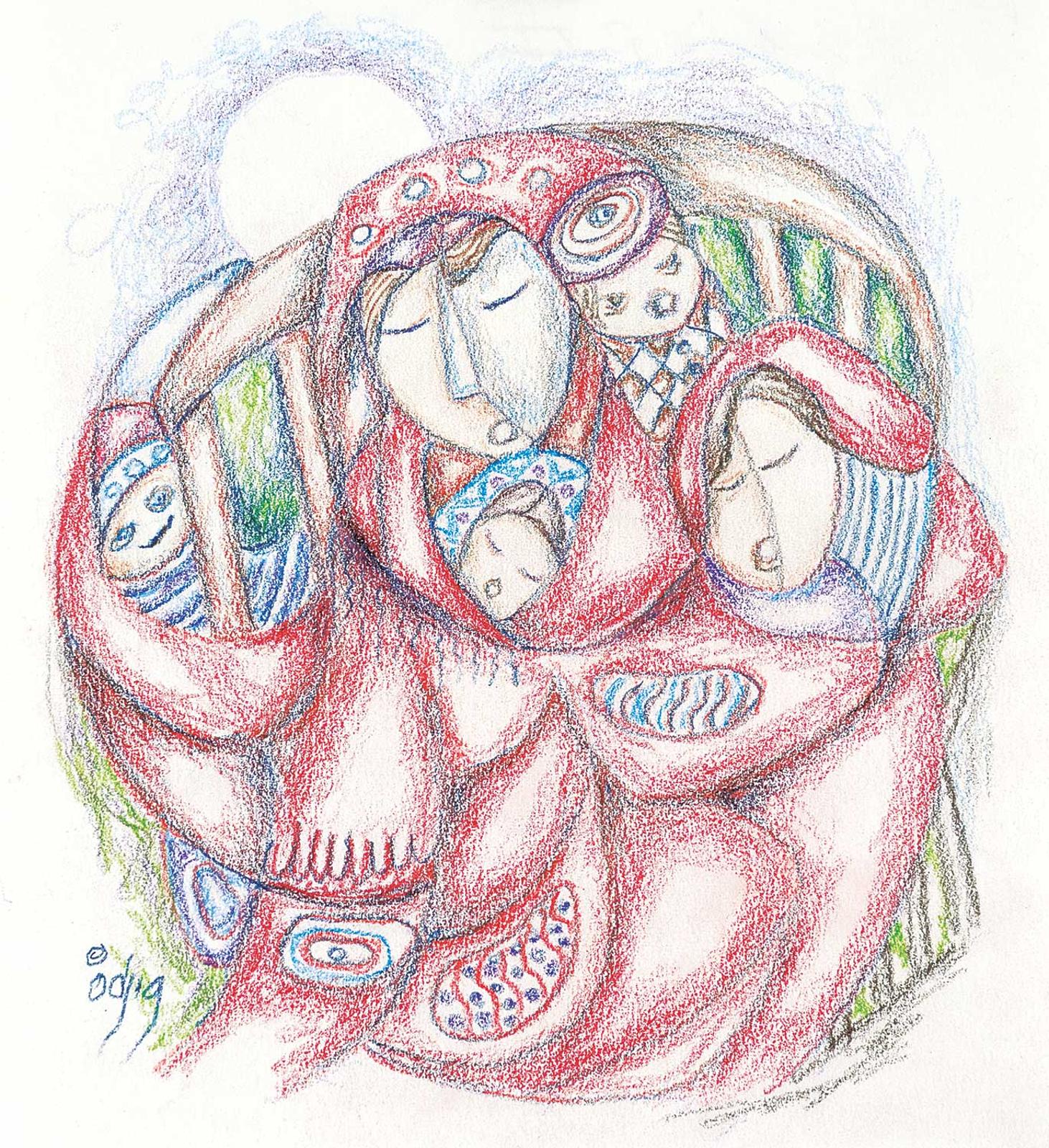 Daphne Odjig (1919-2016) - Robes of Protection