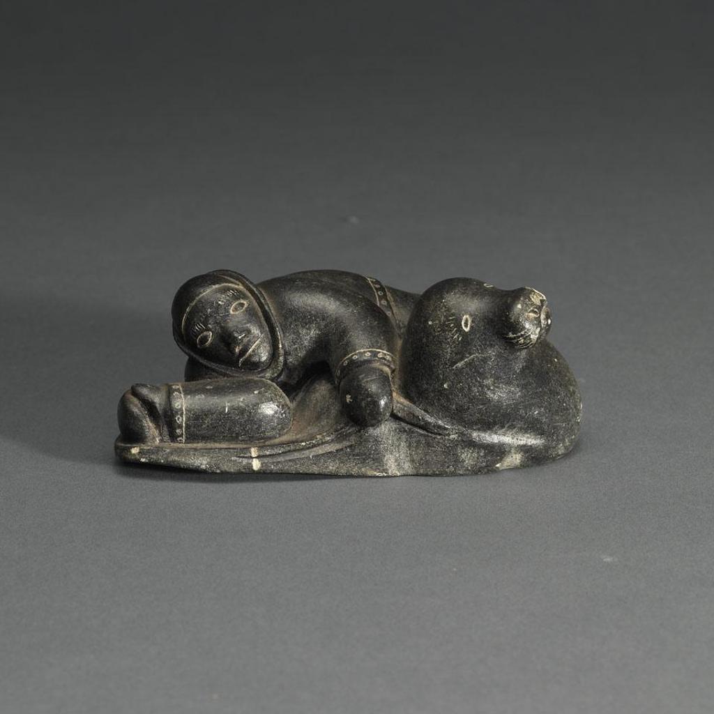 Timothy Qiatalla Assapa (1914-1982) - Hunter Pulling A Seal