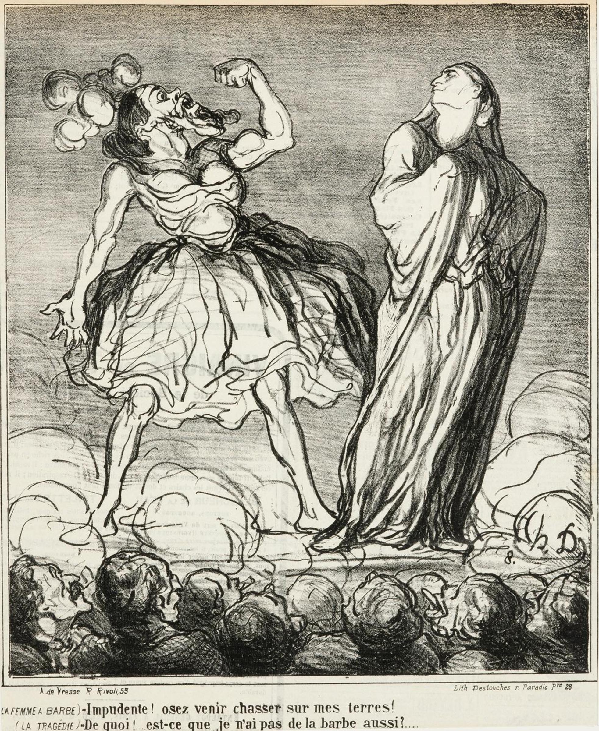 Honoré Daumier (1808-1879) - La Femme a Barbe