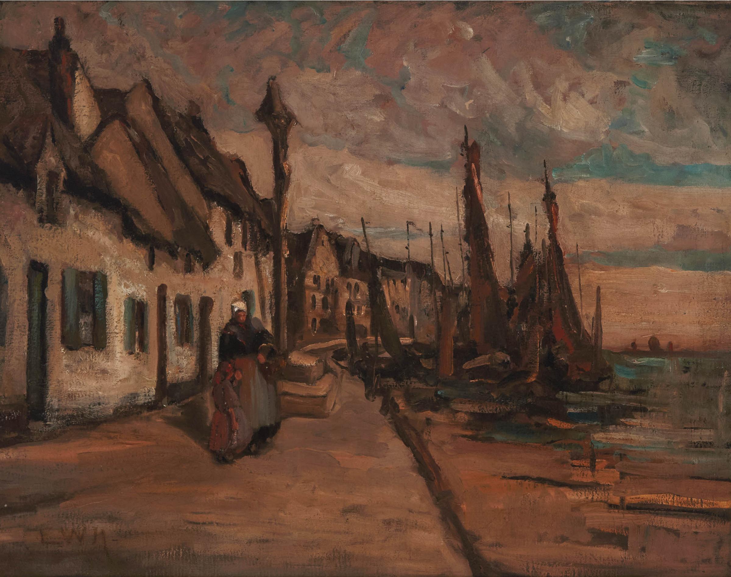 Evelyn Anne Woodroffe-Hicks - Harbour Scene