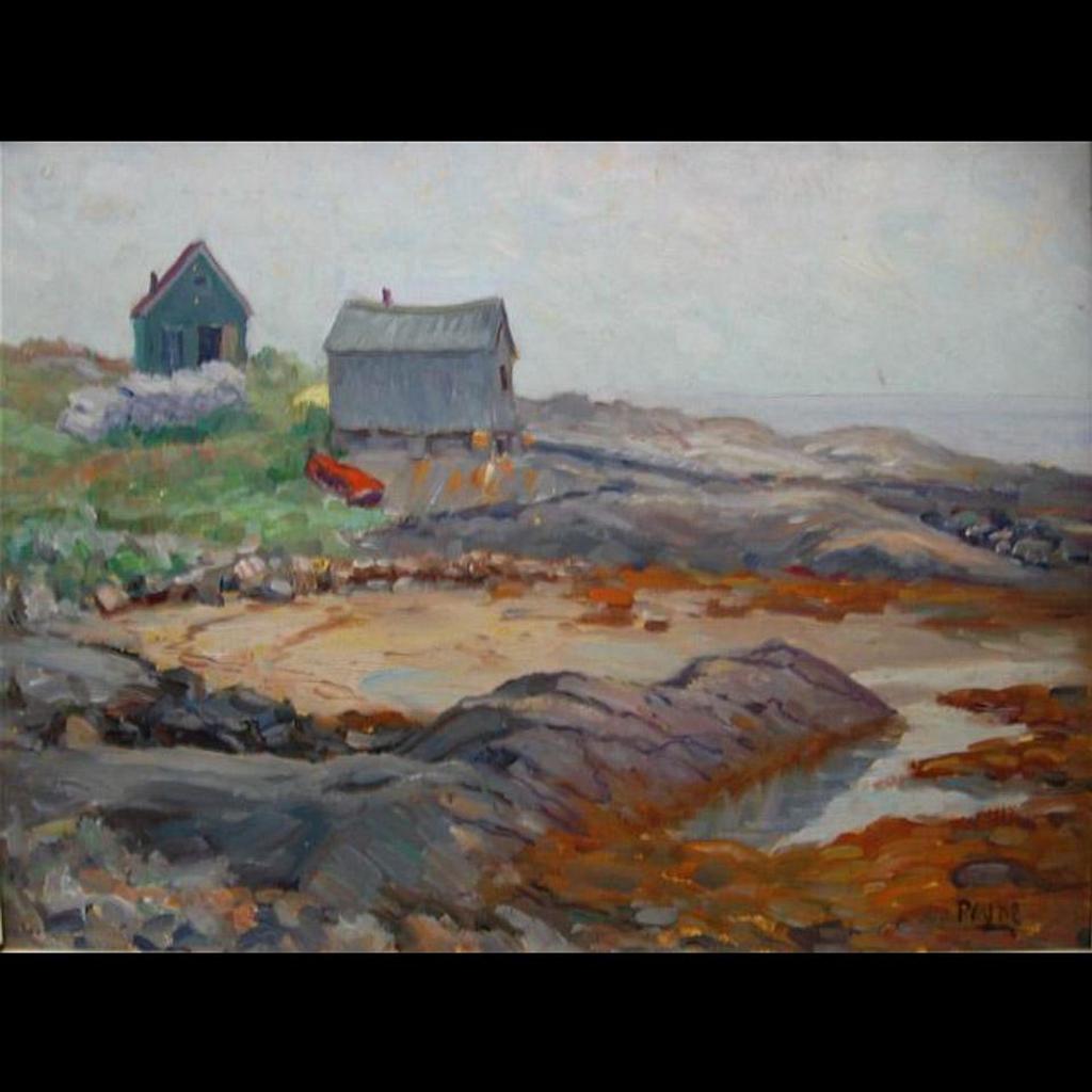 Gordon Eastcott Payne (1890-1993) - Fish Houses, Summerville, N.S.